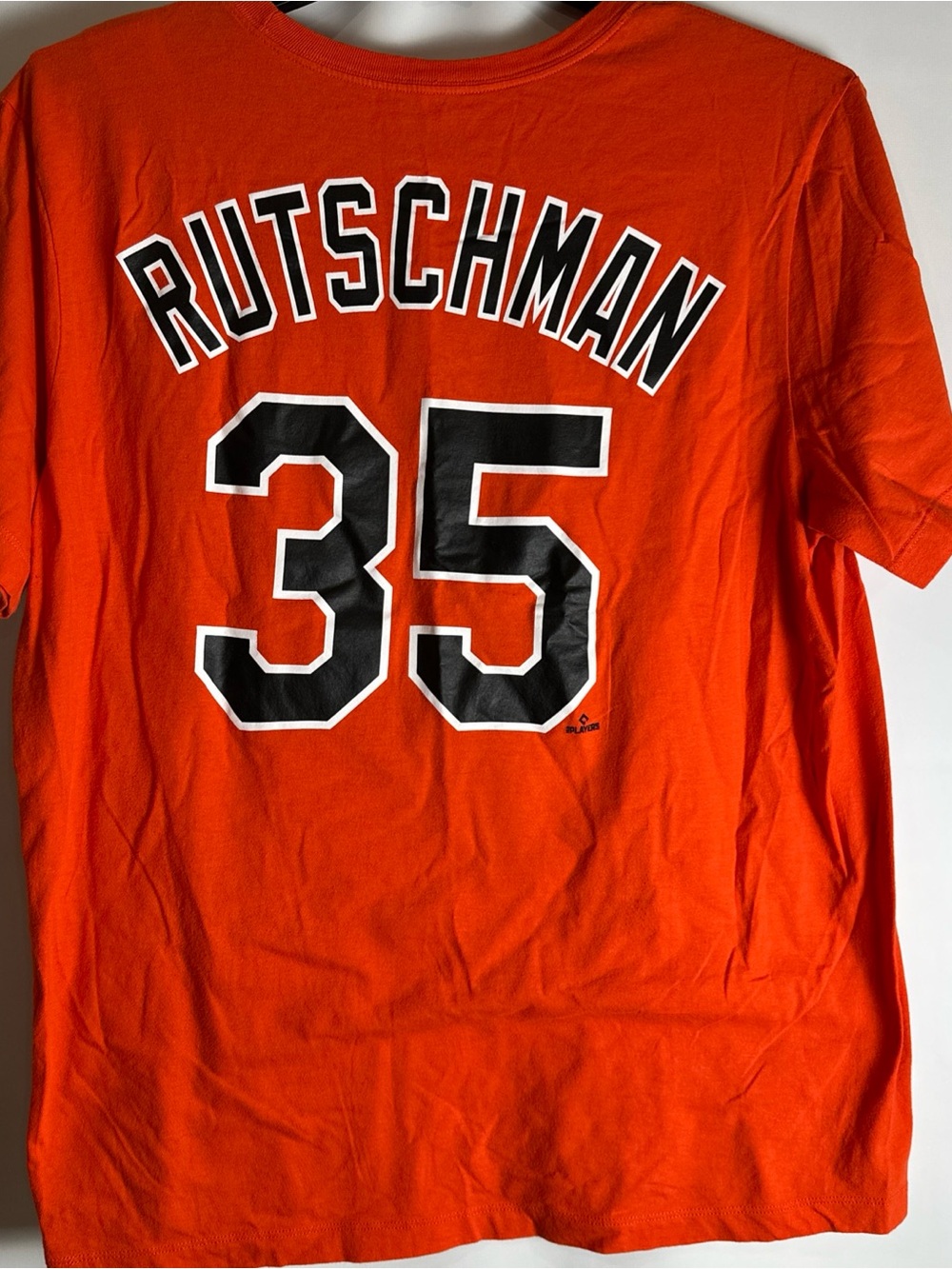 Nike Orange 'Rutschman 35' Graphic Men's Tee Baltimore Orioles